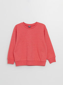 Bisiklet Yaka Basic Uzun Kollu K?z ?ocuk Sweatshirt