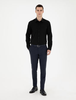 Siyah Regular Fit Uzun Kollu G_mlek