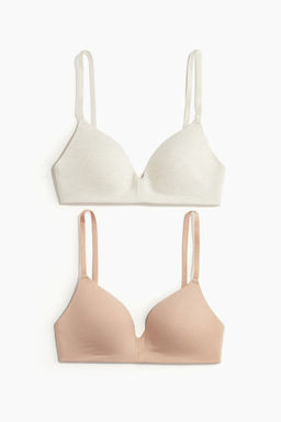 Pack de 2 sujetadores de algodon sin aros - H&m фото 8