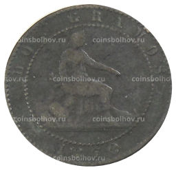 2 сентимо 1870 года Испания
