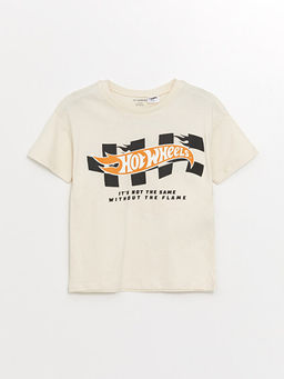 Bisiklet Yaka K?sa Kollu Bask?l? Erkek Bebek Ti??rt