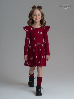 Платье Фея лютики бордо - Sovalina фото 26