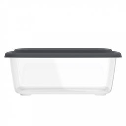 Контейнер для продуктов Гурман 1,1л, 19,4х13,1х7,5см, полипропилен, графит, подходит для СВЧ и заморозки (Россия) - Домашняя Мода фото 4