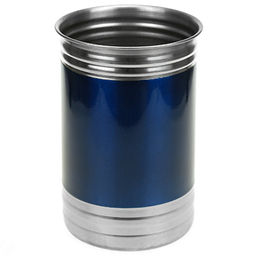 Банка для сыпучих продуктов из нержавеющей стали 1л, д10см, h15см, крышка пластмассовая с пароотводом, цветной корпус, синий, в коробке (Китай) - Домашняя мода фото 2