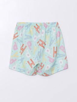 Beli Lastikli Bask?l? K?z ?ocuk Pijama ?ort - Waikiki фото 3