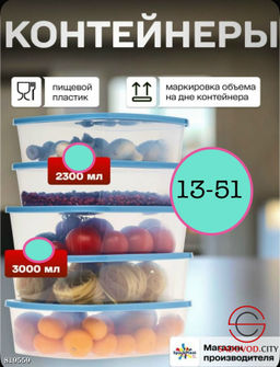 Контейнер пищевой для еды и для хранения продуктов
