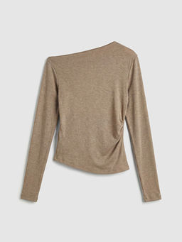 Kay?k Yaka B?zg?l? Bluz