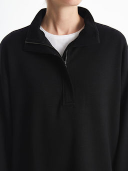 Dik Yaka Kad?n Sweatshirt Tunik