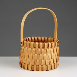 Корзина плетёная для хранения, 17×17×12.5 см, ручка h=13.5 см, ротанг