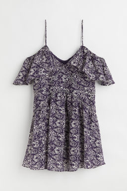 Vestido de volante sin mangas