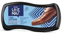 UNIMAXгубка д/обуви из гладкой кожи ВОЛНА Бесцветная