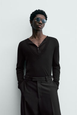 LIMITED EDITION WOOL V-NECK JUMPER - Zara фото 5