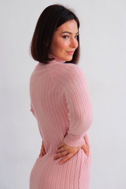 Martichelli Платье вязаное розовое  фото 22