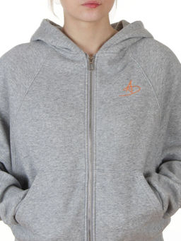 L801 GRAY Толстовка женская (100% хлопок)