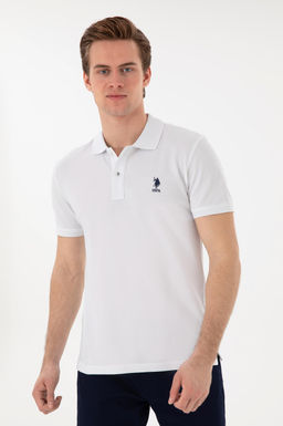 Erkek Slim Fit Polo Yaka Beyaz Basic Ti__rt Sepette S_rpriz _ndirim - U.s. polo assn фото 3