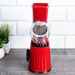 Овощерезка роторная с 3 насадками / R-190 /уп 24/ Красная/ ПРОМО АКЦИЯ - ГалеонТрейд фото 4