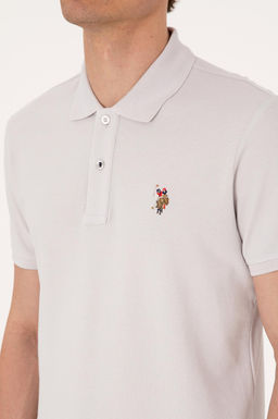 Erkek Slim Fit Polo Yaka A__k Gri Basic Ti__rt Sepette S_rpriz _ndirim - U.s. polo assn фото 7