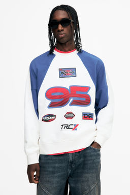 Sudadera con motivos estampados Oversized Fit - H&m фото 3