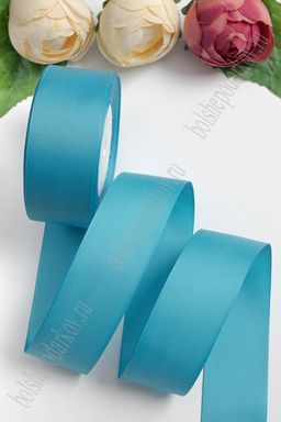 Лента репсовая 4 см*20 ярд 1 сорт (голубой №20) SF-1349