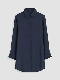 Modal Kar???ml? Oversize Kad?n G?mlek Tunik