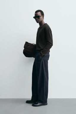 RIBBED HENLEY NECK T-SHIRT - Zara фото 4