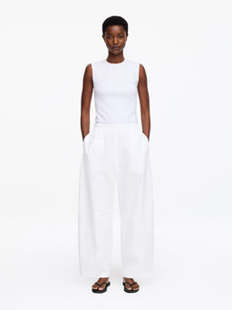 Pantalones de algod?n con pernera de barril - H&m фото 5