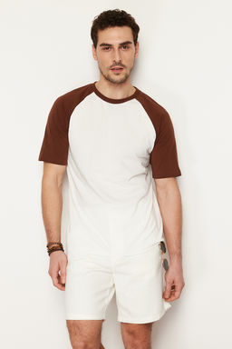 TRENDYOL MAN Koyu Kahverengi Regular Fit K?sa Kollu T-Shirt TMNSS20TS0182 - Trendyolmilla фото 20