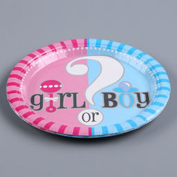 Тарелка бумажная Гендер-пати, набор 6 шт. - Страна карнавалия фото 3