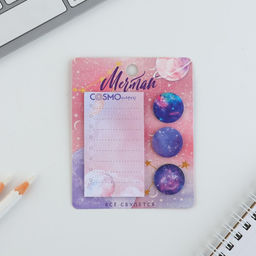 Стикеры с липким слоем 4 блока по 20 л Мечтай