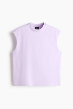 Camiseta sin mangas en algod?n Relaxed Fit