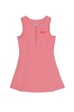 K_z _ocuk Pembe _rme Elbise Sepette S_rpriz _ndirim - U.s. polo assn фото 2