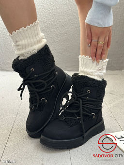 Ботинки на зимний сезон, выполнены из шерсти - Bruno фото 2