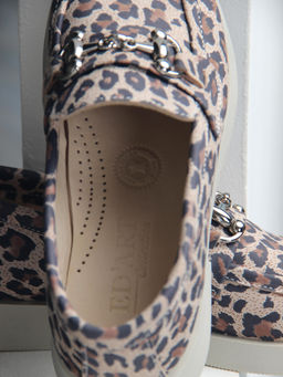 Лоферы туфли 172.1841be.Бежевый леопард