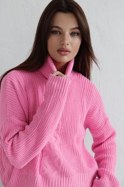 10209 Свитер короткий розовый - Martichelli фото 16