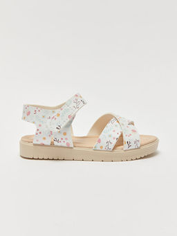 C?rt C?rtl? Bask?l? K?z ?ocuk Sandalet - Waikiki фото 2