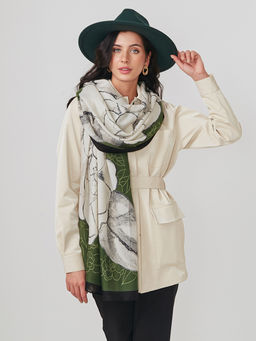 Большой, мягкий, тонкий и очень нежный двусторонний палантин - Tantino фото 6