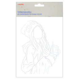 Термонаклейка для декорирования текстильных изделий "Good Luck" 13,4x18 см, в пластиковом пакете с подвесом