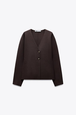 KNIT WRAP CARDIGAN - Zara фото 5