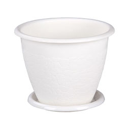 Горшок цветочный Розалия 1,2 л с поддоном арт А (М1424) - Полимербыт фото 4