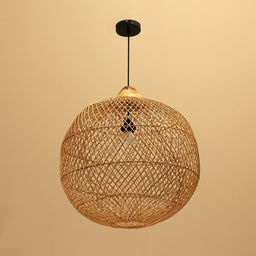 Светильник потолочный из ротанга «Гьян», 1×120 Вт, Е27, 60×60×60 см