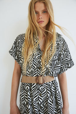 Vestido camisero con cinturon