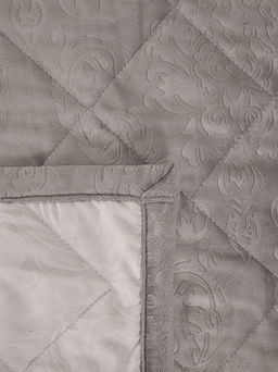 Набор покрывало и чехлы на подушку - Кристалл, цвет какао 220x240