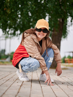 Ветровка-спорт на флисе для девочки