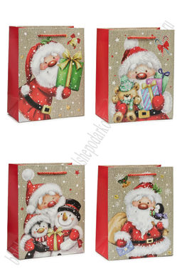 Пакет "Новогодний" 18*23*10 см (12 шт) SF-7568, микс №4