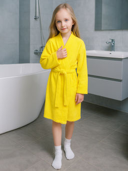 Халат детский желтый