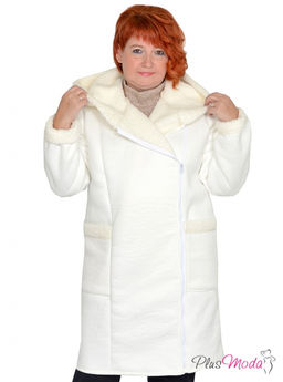 Жакет-дубленка Модель №1385 размеры 44-84 - Plusmoda фото 16