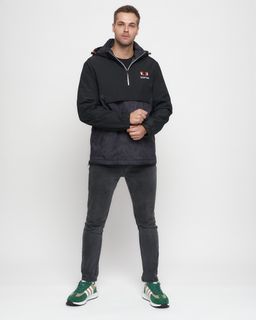 Куртка-анорак спортивная мужская темно-серого цвета 88629TC - Wonderrman фото 4