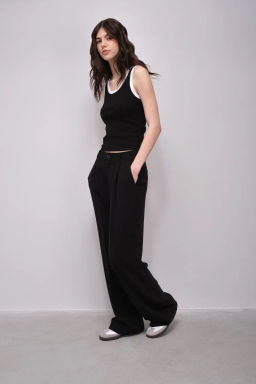 Брюки прямого кроя с защипами - Incity фото 6