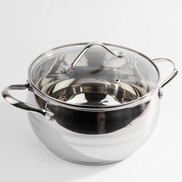 519 Набор кастрюль ZG (3пр полусф.2,1/3,1/4,1л мет.ручк.стекл.кр) ZIGEN (х4) - Mayer&boch фото 3