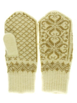 Варежки женские "Паук" без рисунка на резинке ПП 3204-2